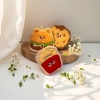 Cute cartoon-shaped plush pendant, keychain, bag decoration, and adorable little items Application Scenario